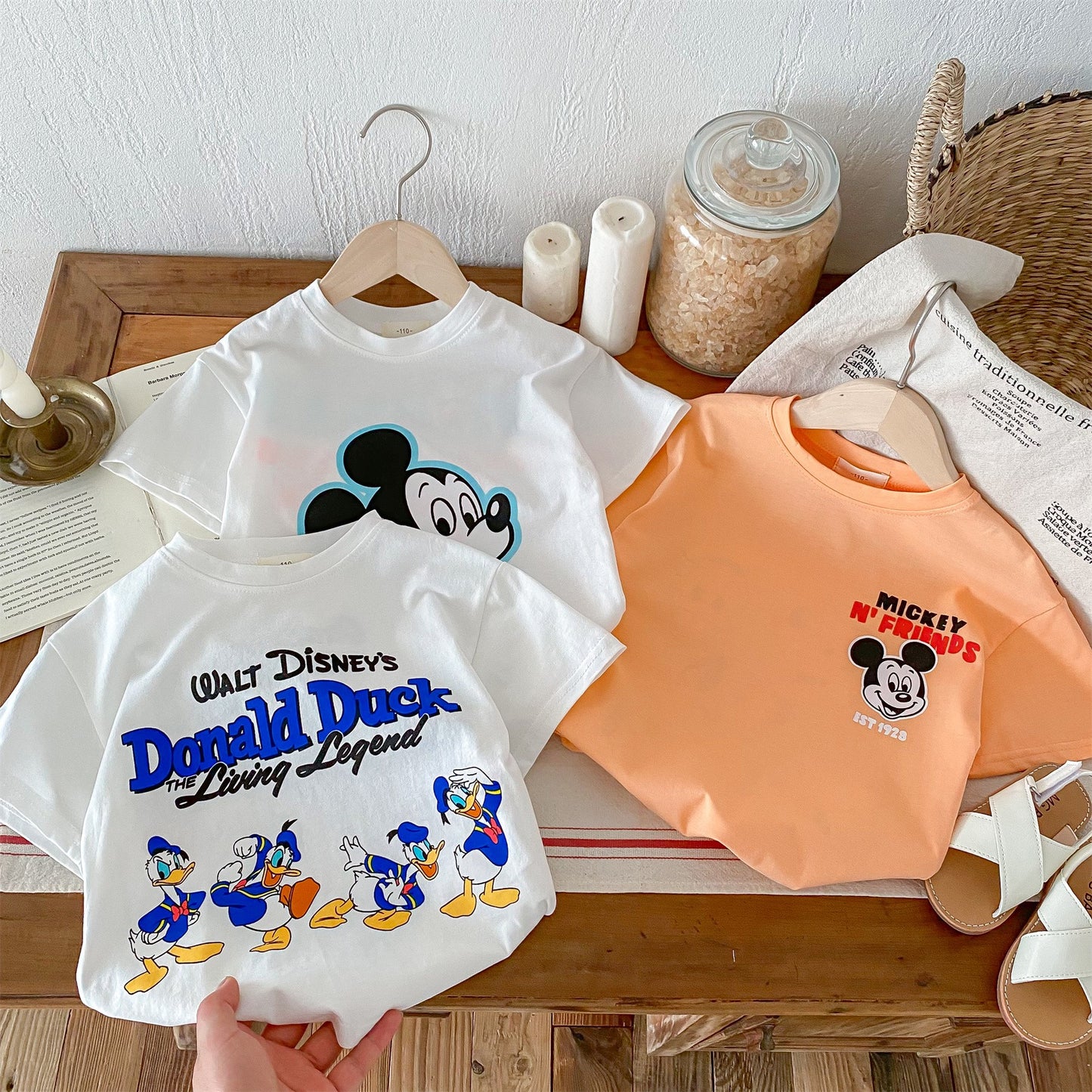 Premium 100% Cotton Donald Duck T-Shirt & Shorts Set