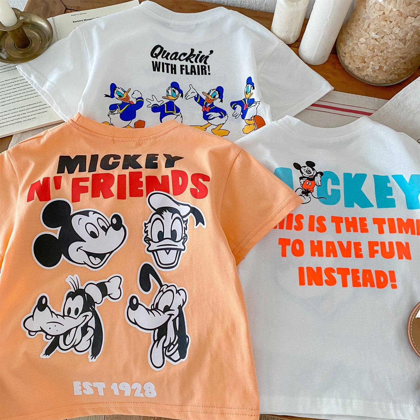 Premium 100% Cotton Donald Duck T-Shirt & Shorts Set