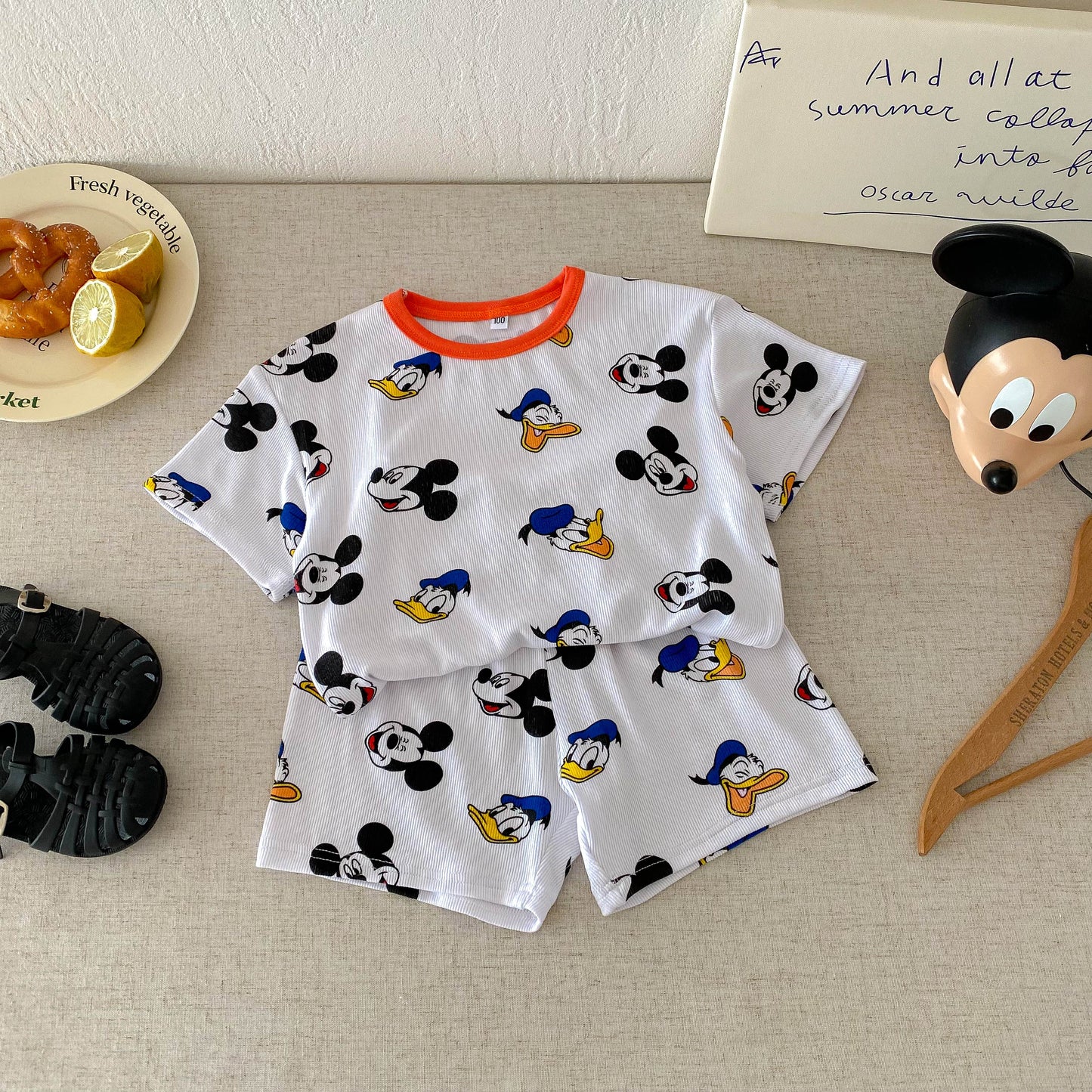 Mickey Mouse and Donald Duck Cotton Set