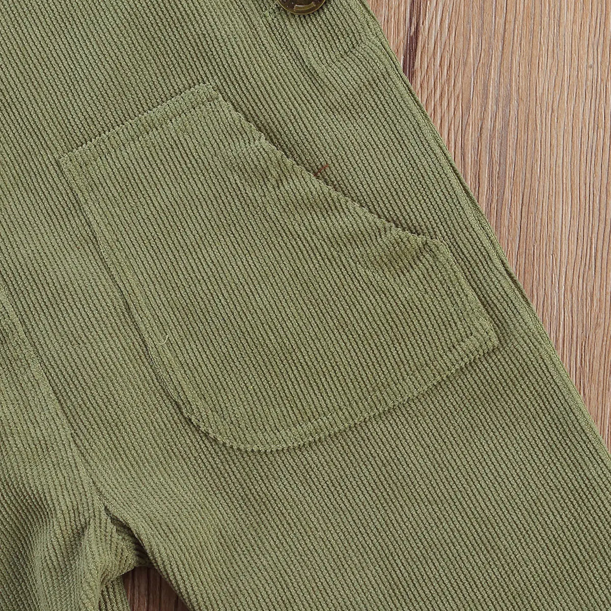 Corduroy Overalls with Straps & Pockets