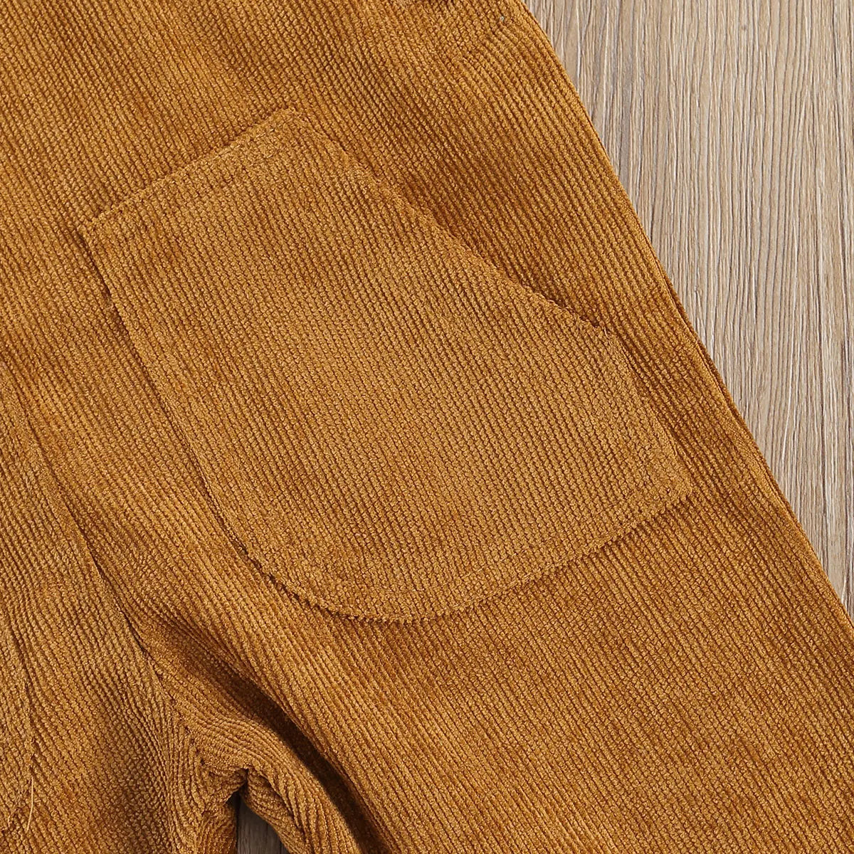 Corduroy Overalls with Straps & Pockets