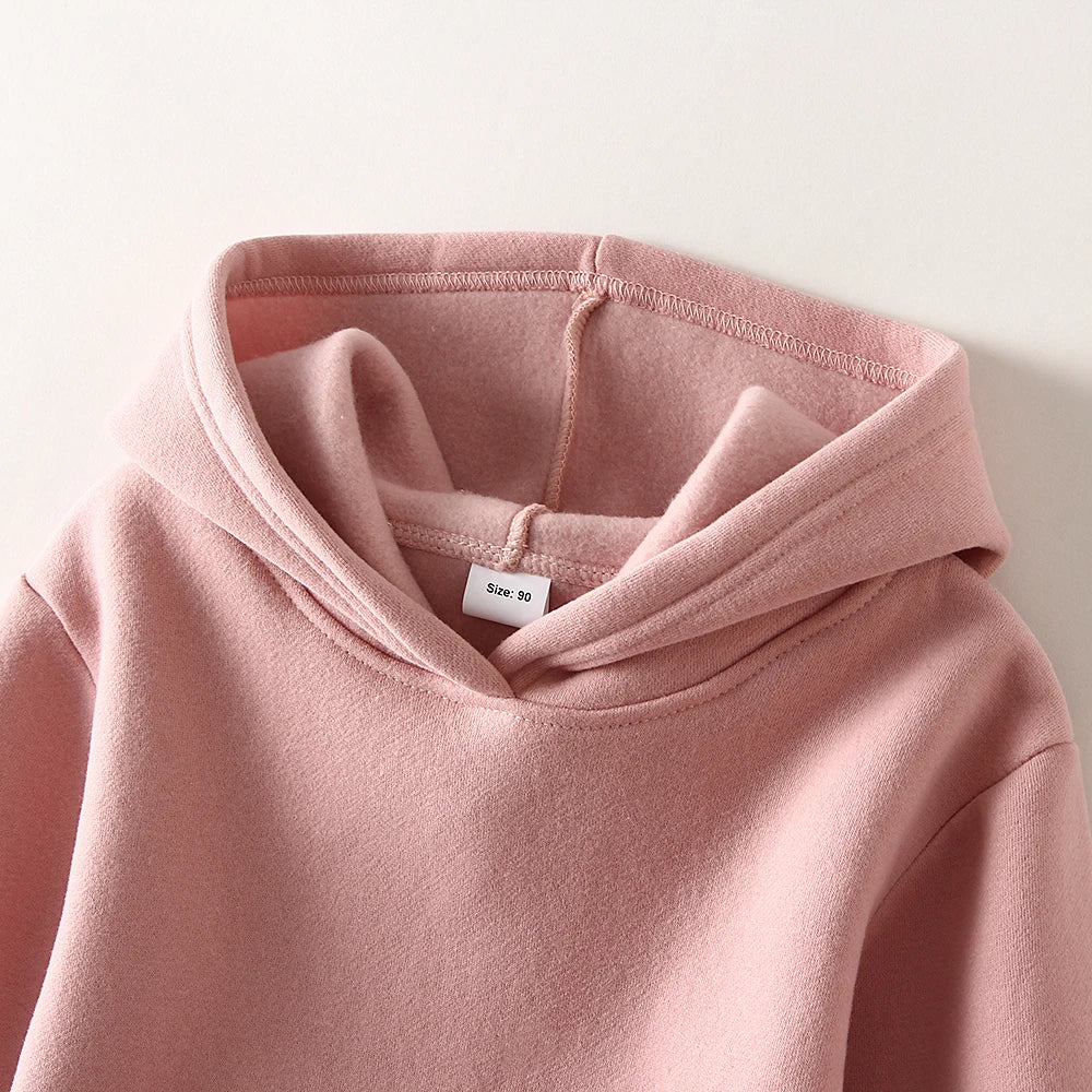 Fleece Pullover Hooded Top And Matching Pants Set