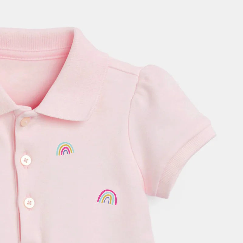 Summer 2025 Baby Pink Rainbow Dress