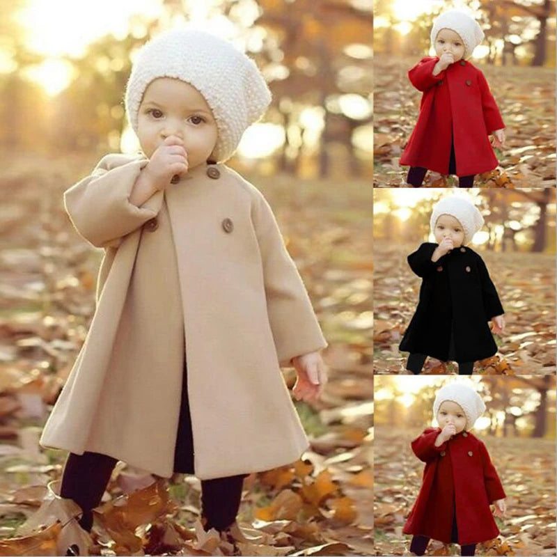 Stylish Wool-Blend Coat