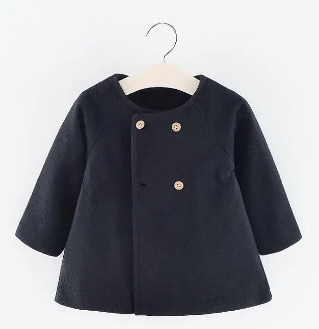 Stylish Wool-Blend Coat