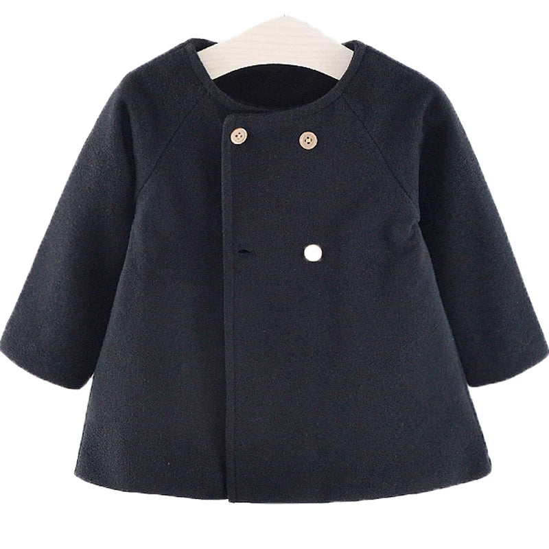 Stylish Wool-Blend Coat