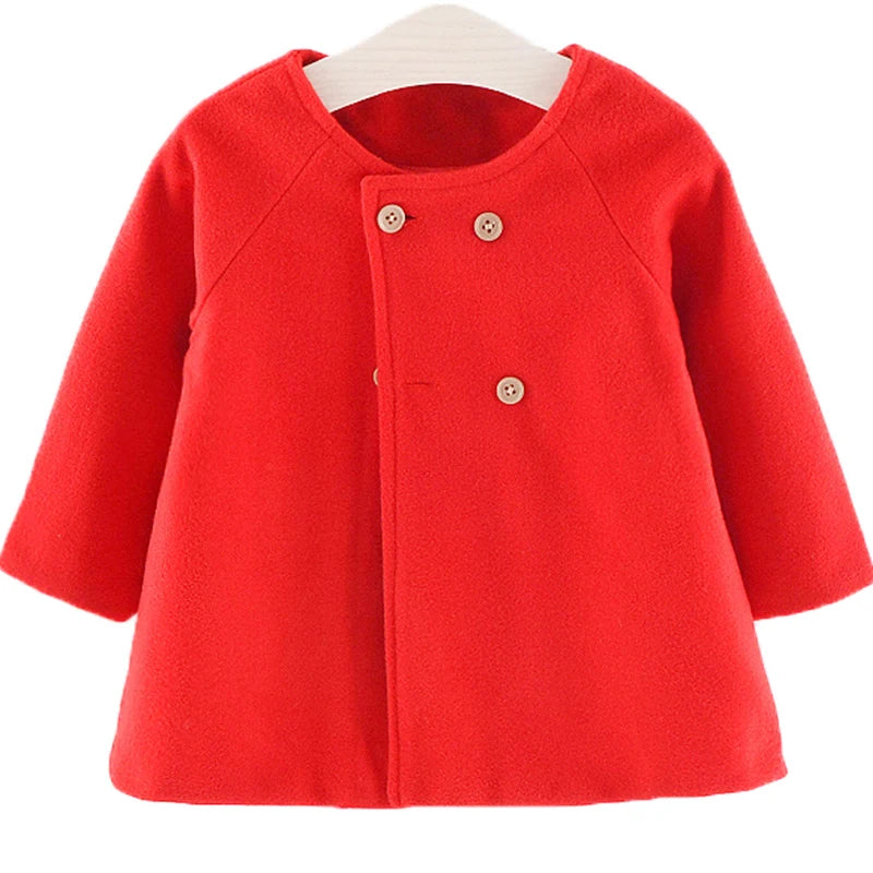 Stylish Wool-Blend Coat