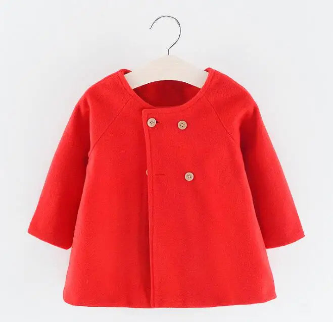 Stylish Wool-Blend Coat
