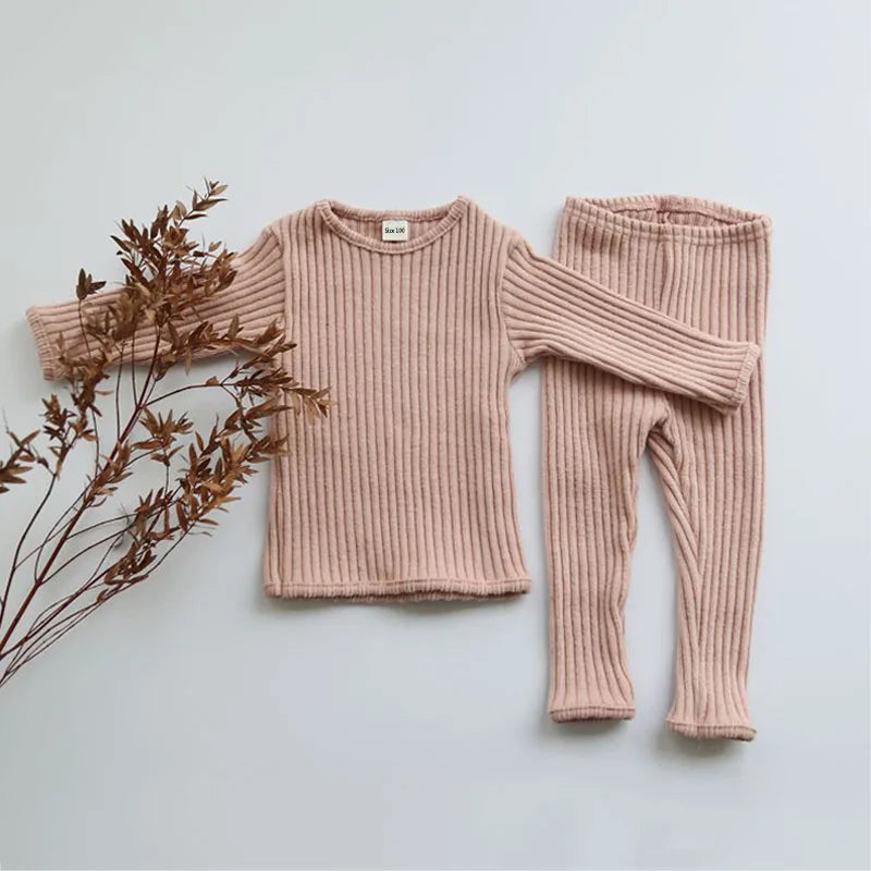 Cotton and Cashmere Knit Sweater Top And Leggings Set