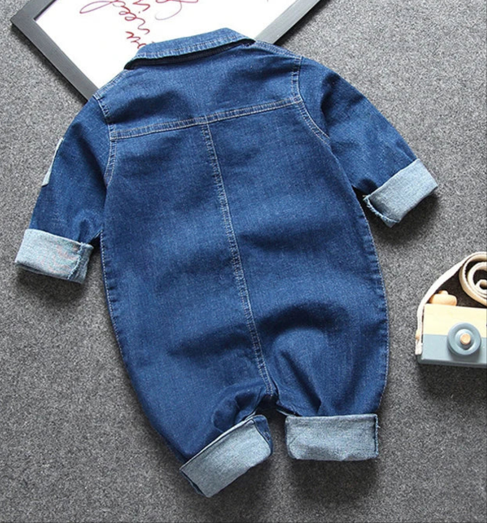 Denim Romper – Soft & Stylish Jumpsuit