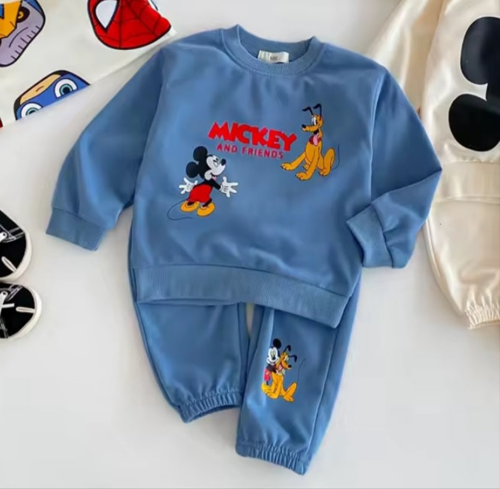 Mickey & Friends Sweatshirt & Trousers Cotton Set