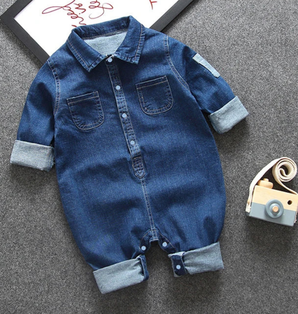 Denim Romper – Soft & Stylish Jumpsuit