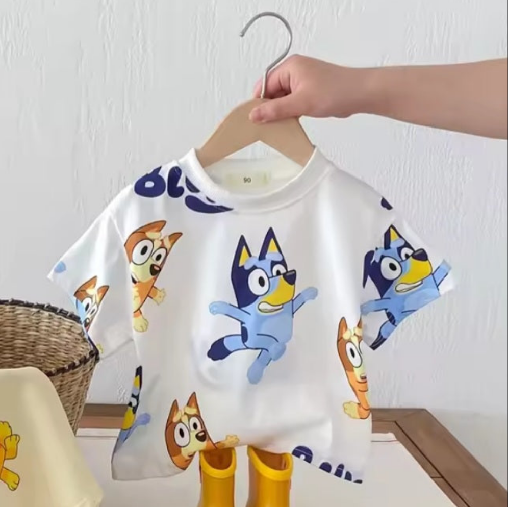 Soft Cotton Bluey T-Shirt & Shorts Set