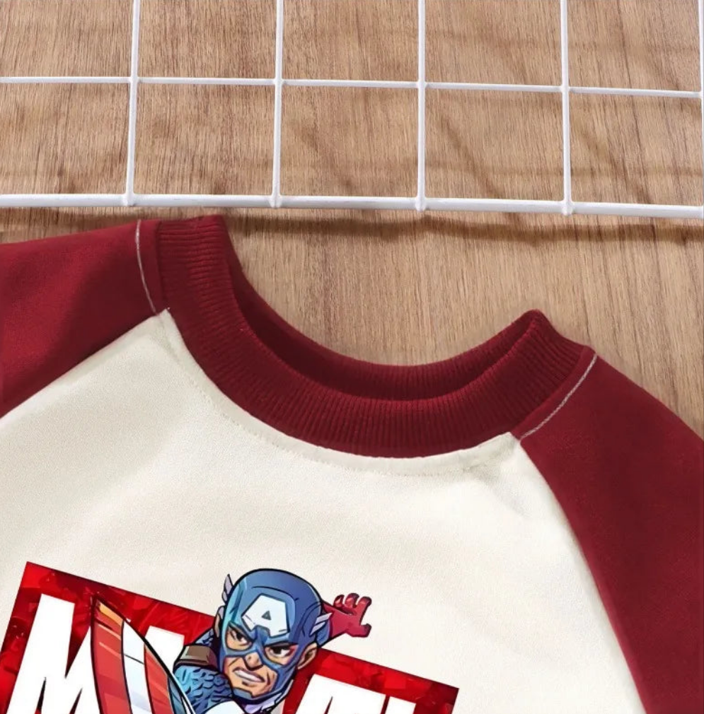 Captain America Sweatshirt & Pants Set