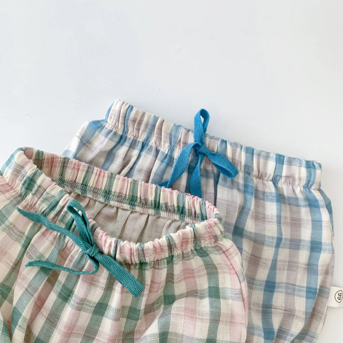 Plaid Shirt and Short Pants Set