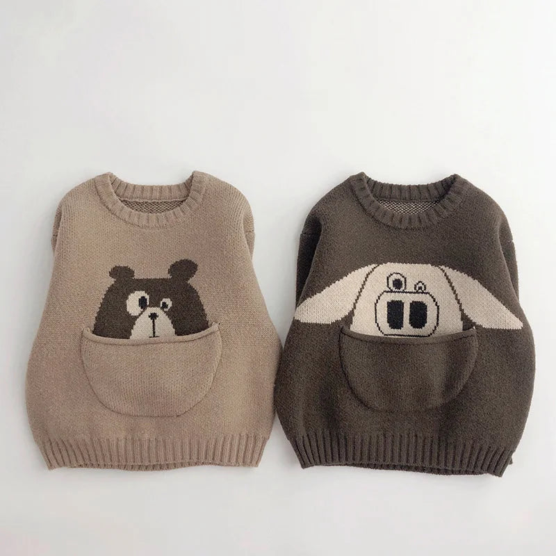 Knitted Cartoon Sweater