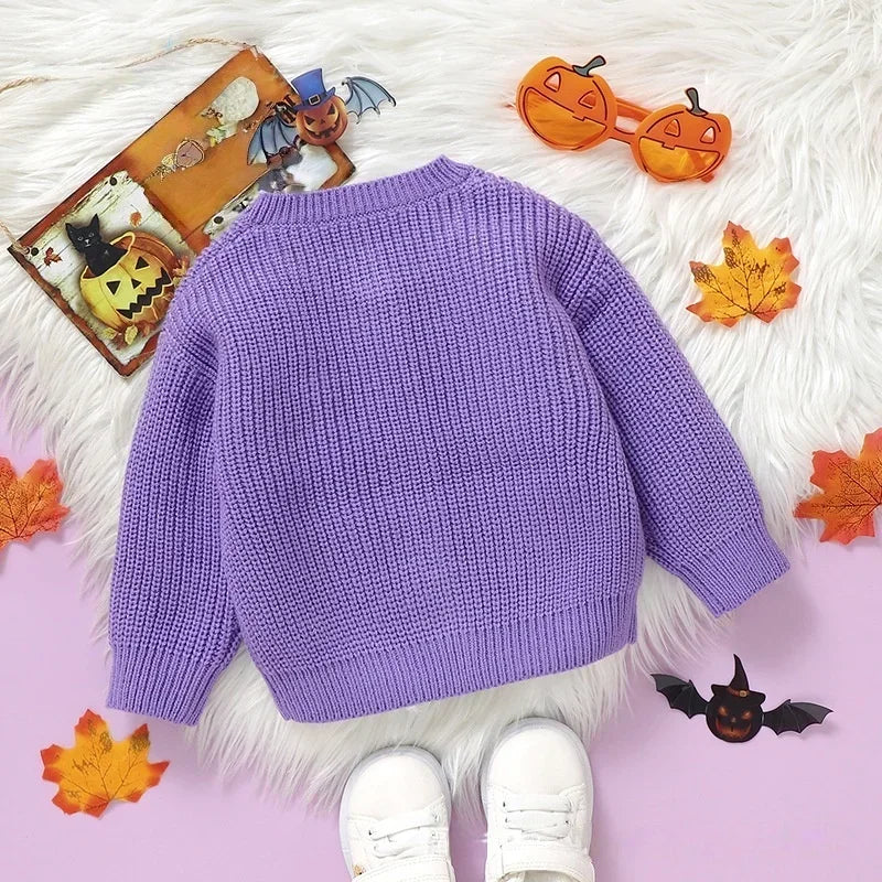 Baby Knitted Halloween Cardigan