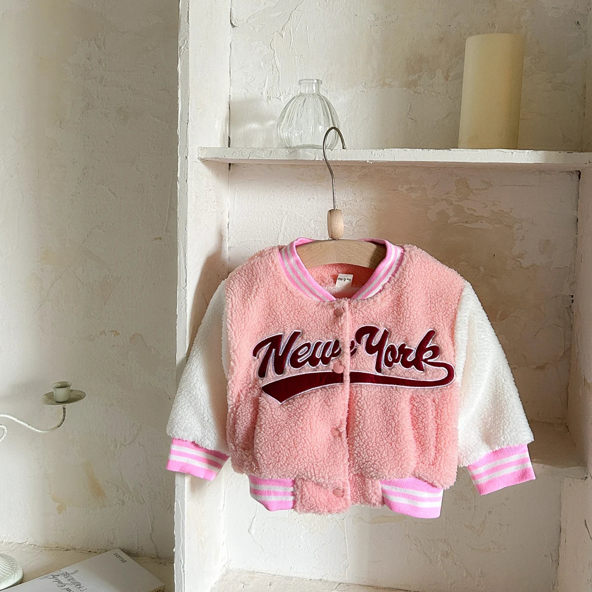 Winter Warm Jacket Coat NewYork Embroidery