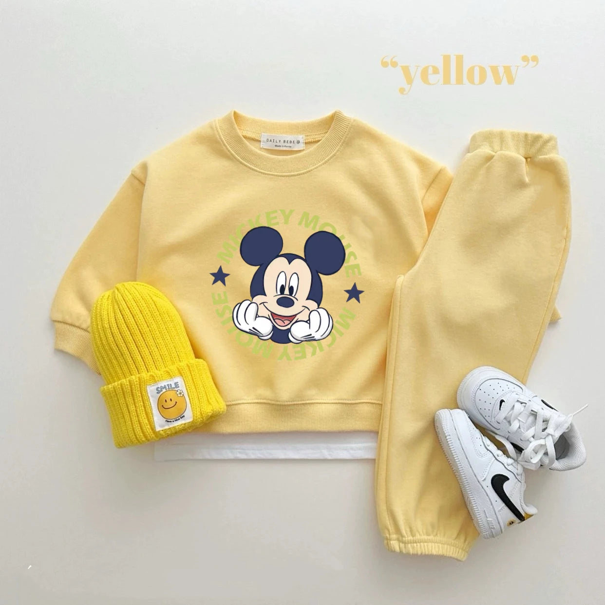Disney Sweatshirt & Pants Set - 100% Cotton