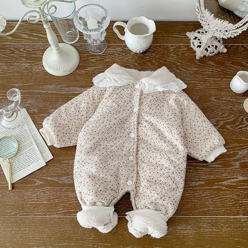 Soft Cotton With Cozy Fleece Lining Romper