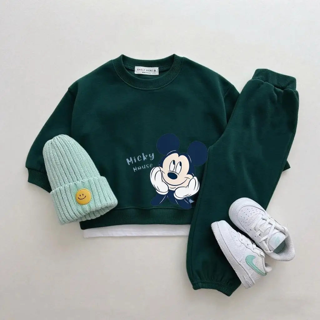 Disney Sweatshirt & Pants Set - 100% Cotton