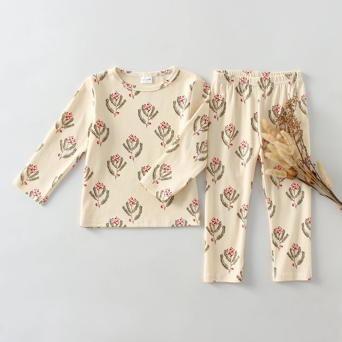 Christmas Soft Knitted Cotton Pajamas Set