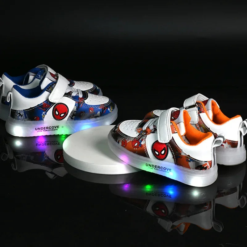 Light-Up Spiderman Sneakers – Fun, Flashy & Comfy!