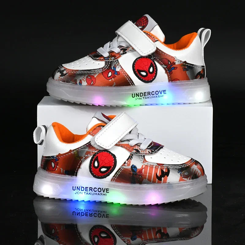 Light-Up Spiderman Sneakers – Fun, Flashy & Comfy!