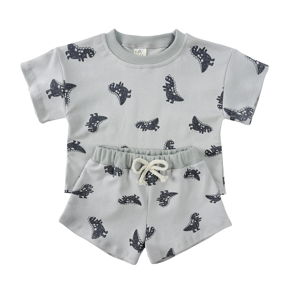 100% Cotton Casual Summer Set for Boys and Girls