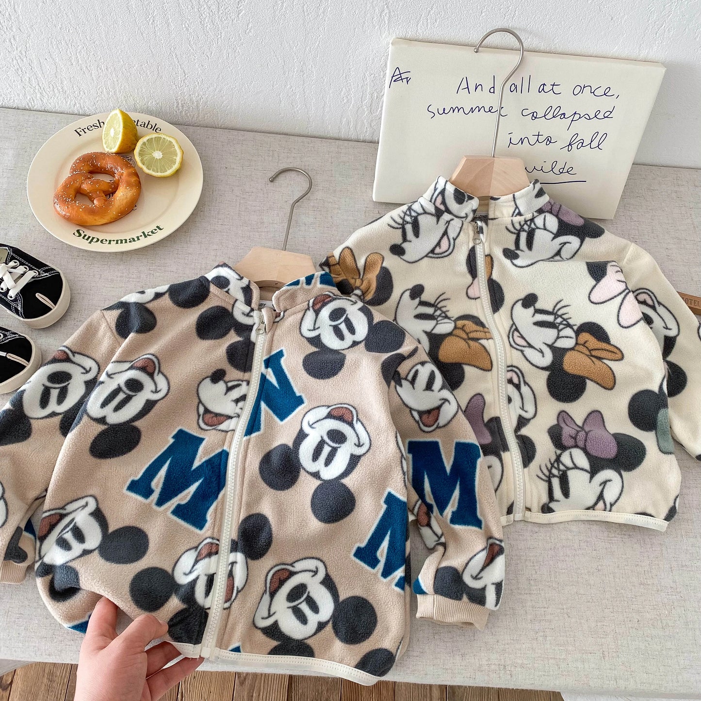 Mickey & Minnie Fleece Zip-Up Jacket