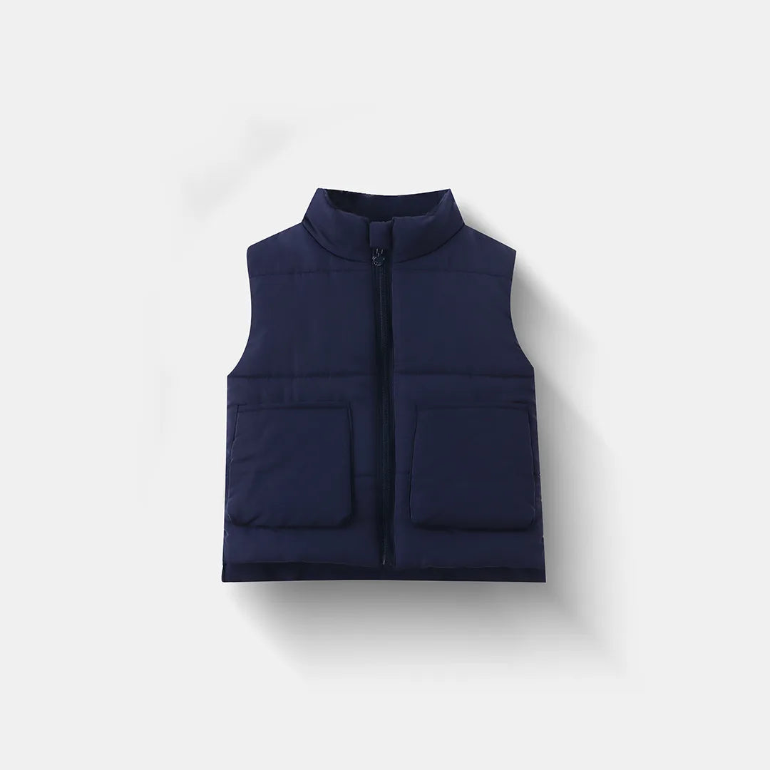 Thicken Lining Waistcoat Warm Vest Sleeveless Fleece Padded Jacket