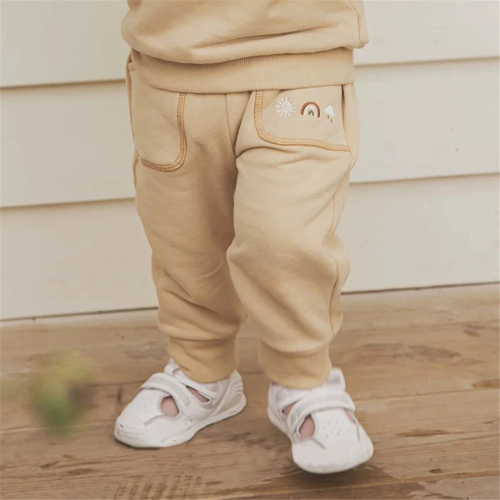 Cotton Sweatshirt & Matching Pants Set