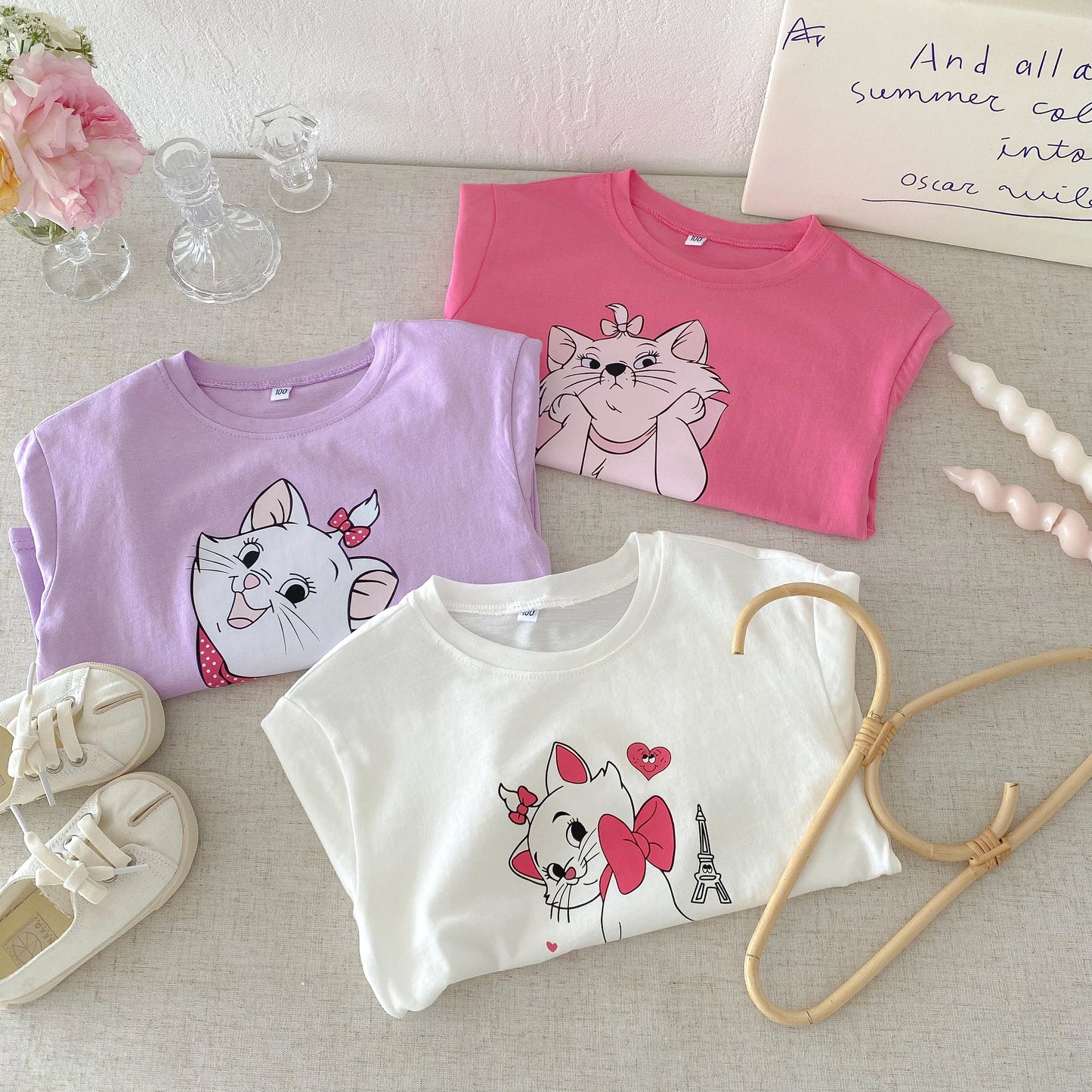 Marie Cat 100% Cotton Long Sleeve Top