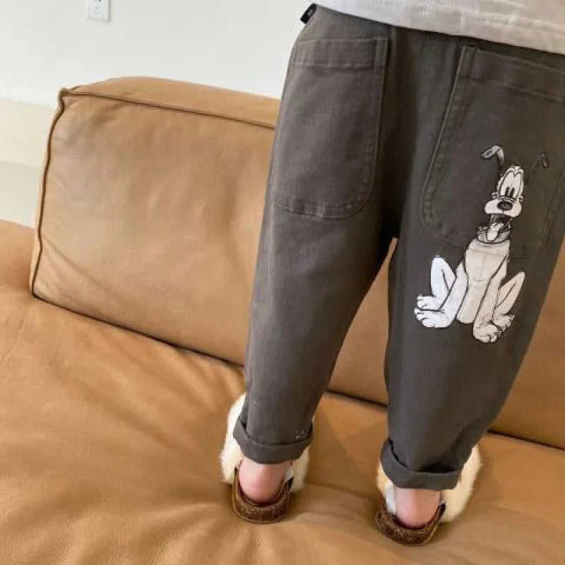 Comfy & Stylish Mickey Cotton Canvas Pants!