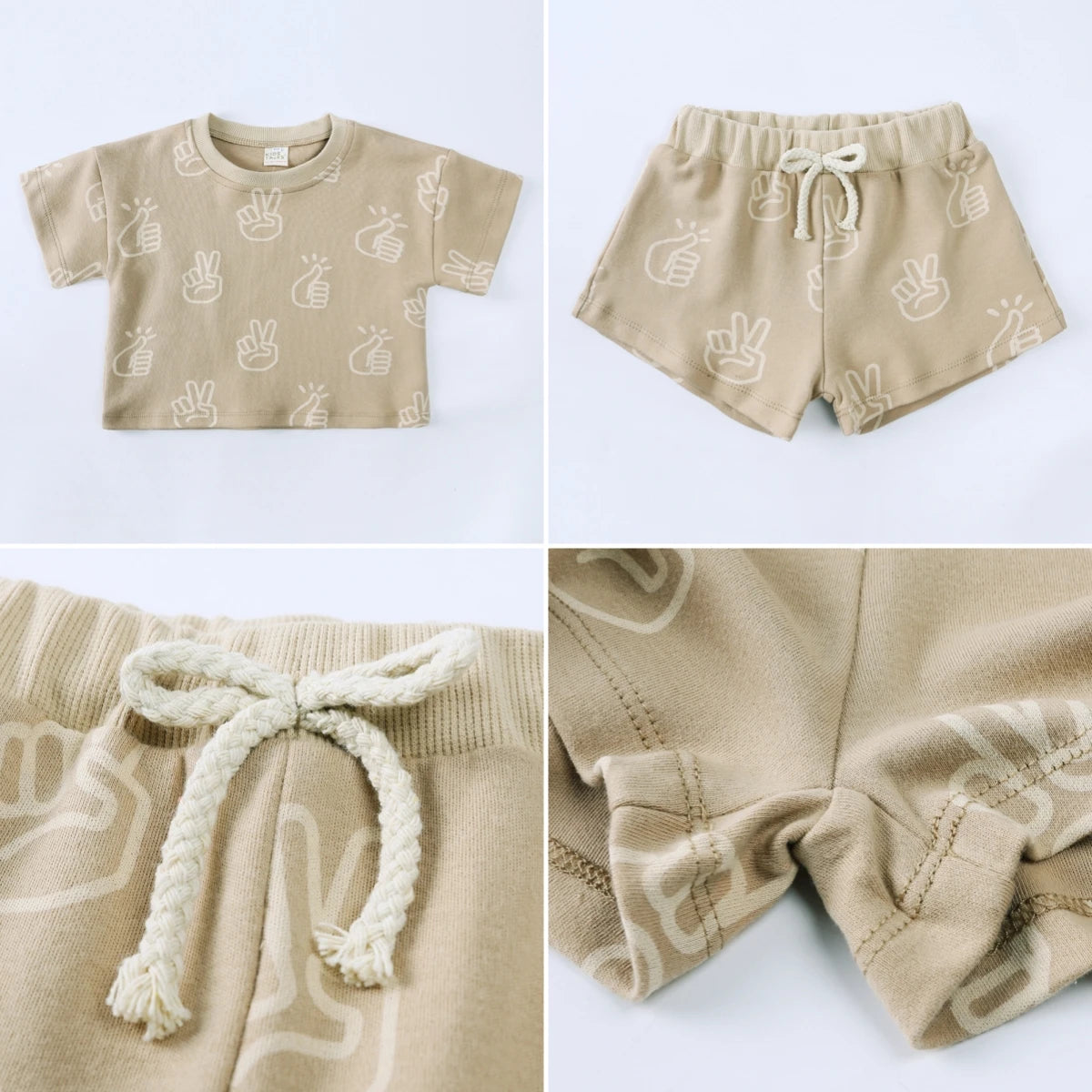 100% Cotton Casual Summer Set for Boys and Girls