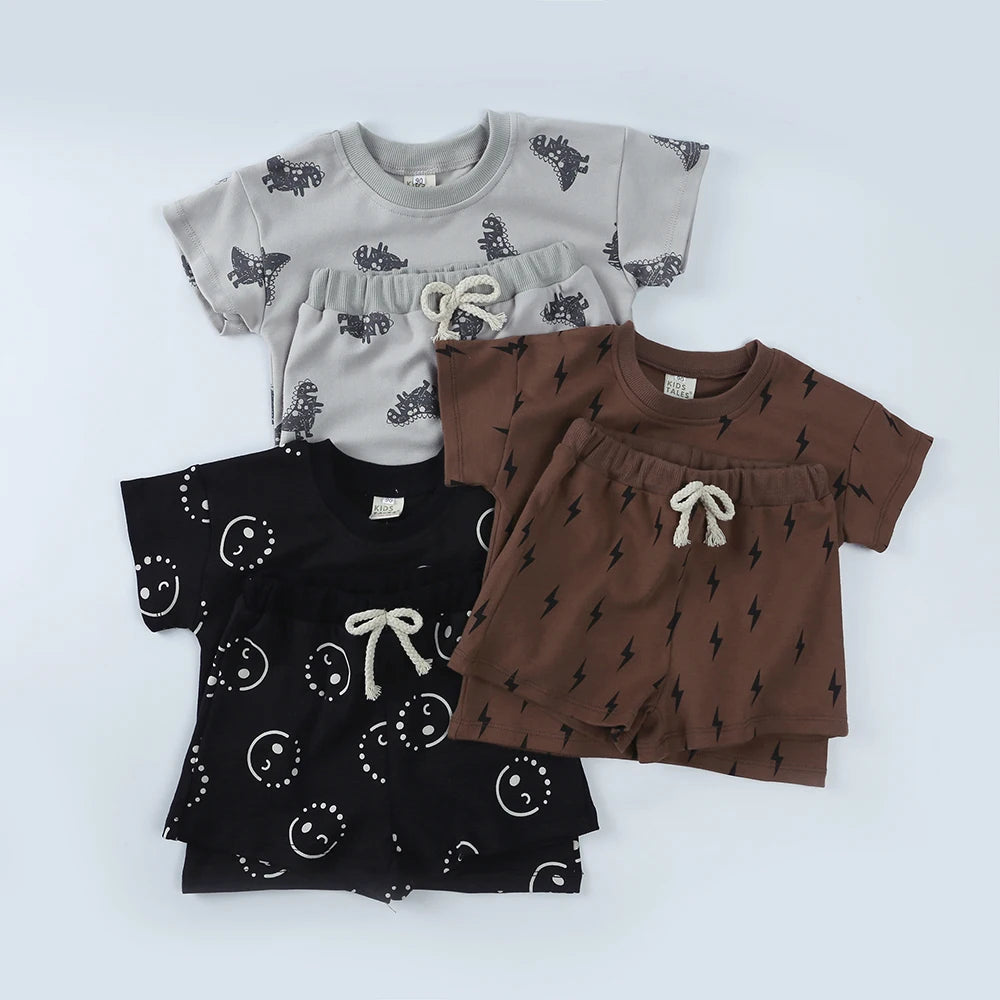100% Cotton Casual Summer Set for Boys and Girls