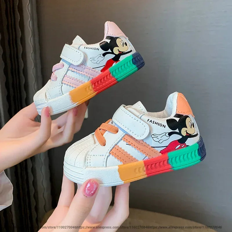 Disney Cartoon Mickey Kids' Sport Sneakers – Breathable & Anti-Slip!