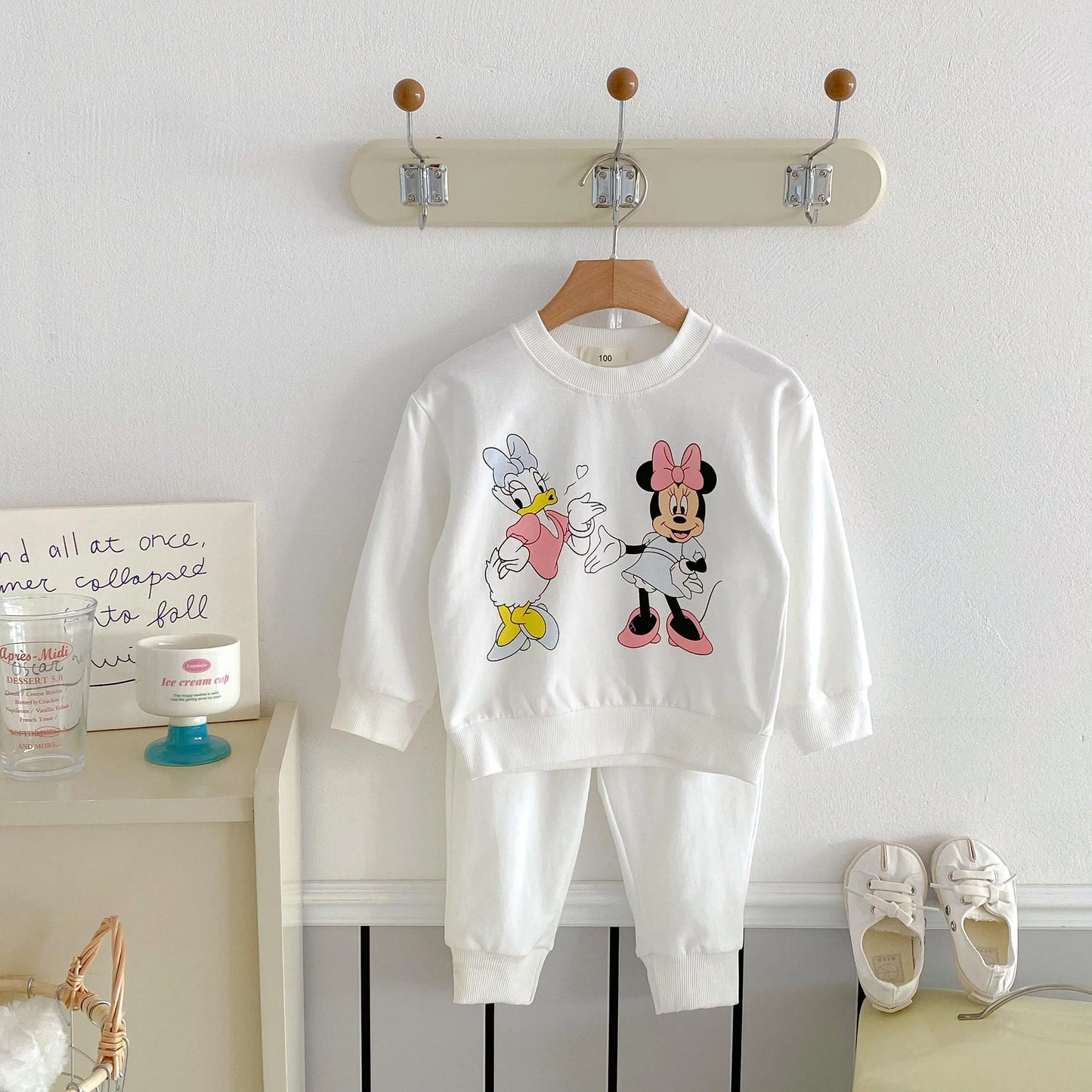 Disney Sweatshirt & Pants Set - 100% Cotton