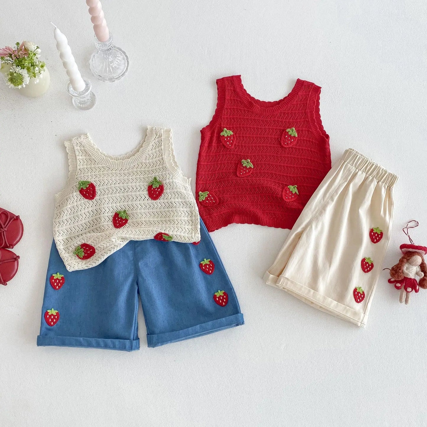 Charming Strawberry Embroidery Set