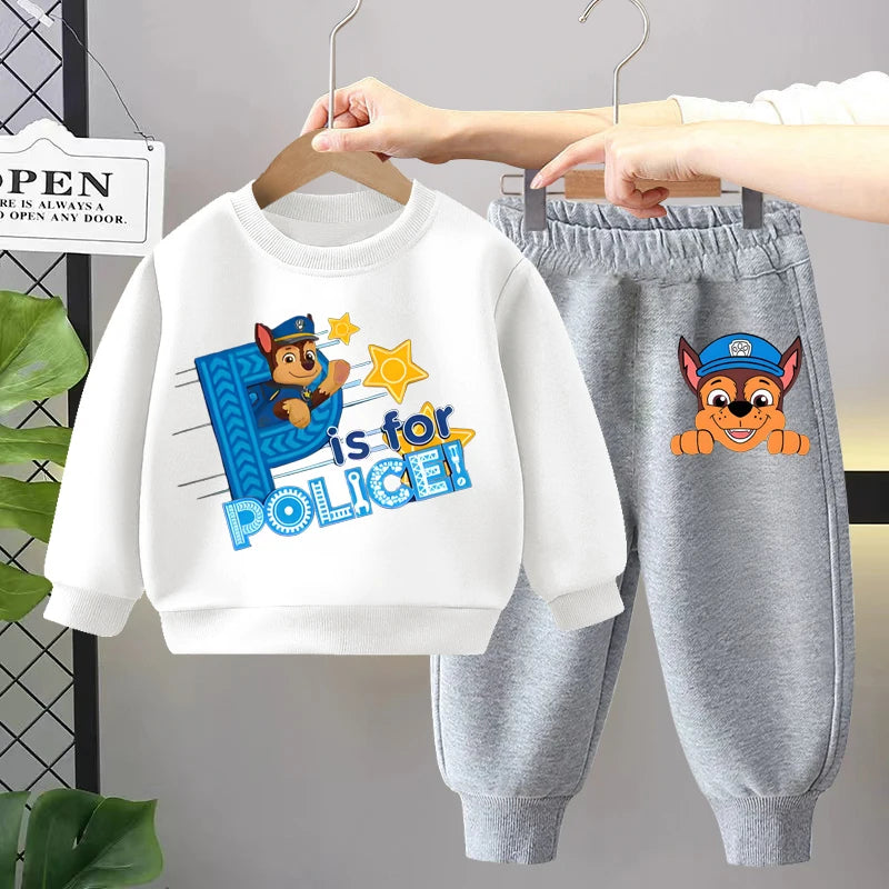 Chase's On The Case Sweatshirt & Pants Set - 100% Cotton