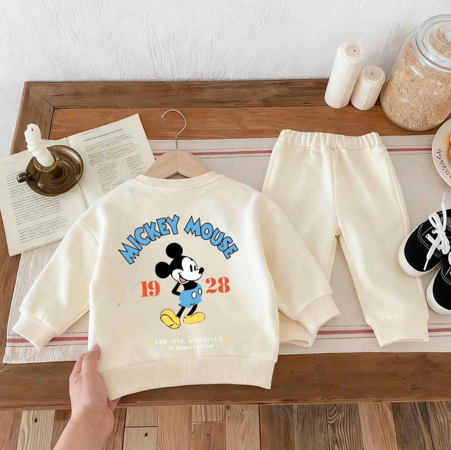 Sweatshirt & Pants Set - 100% Cotton