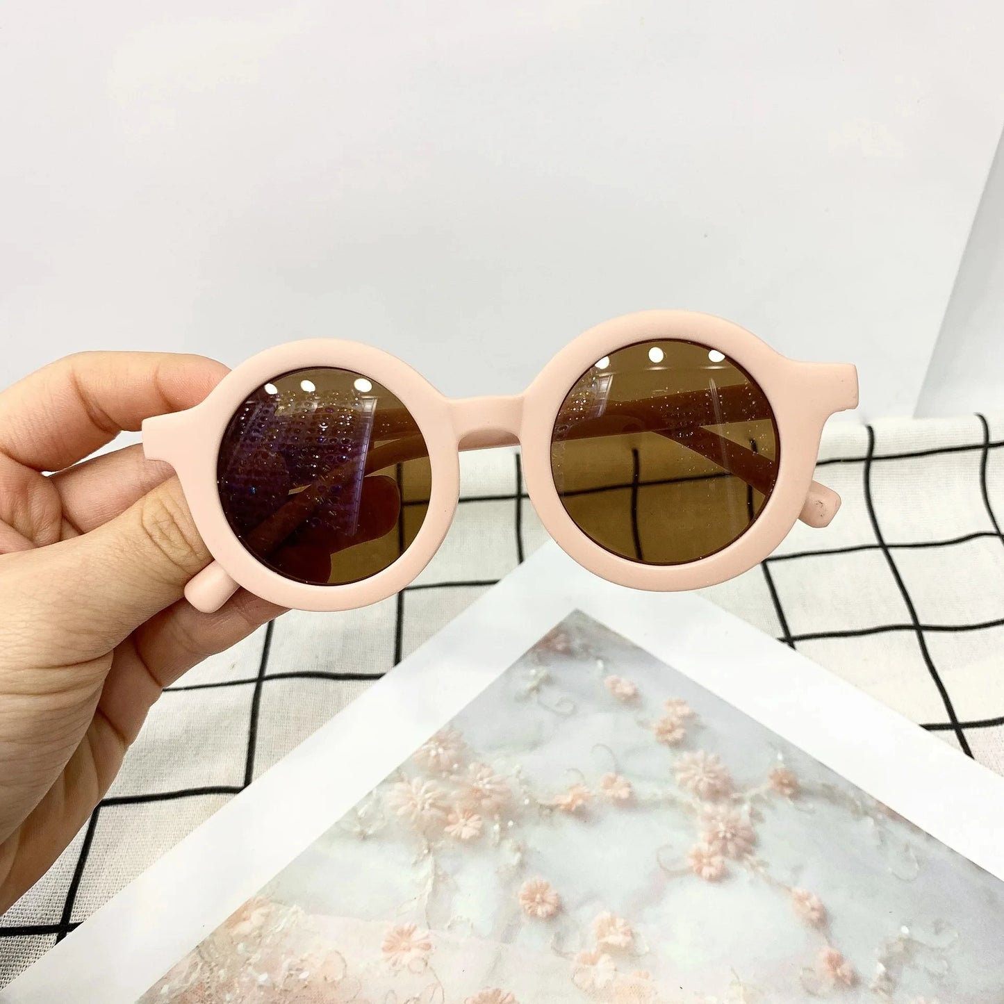 Kids Round Sunglasses – UV400 Mirror Lens Stylish Eyewear