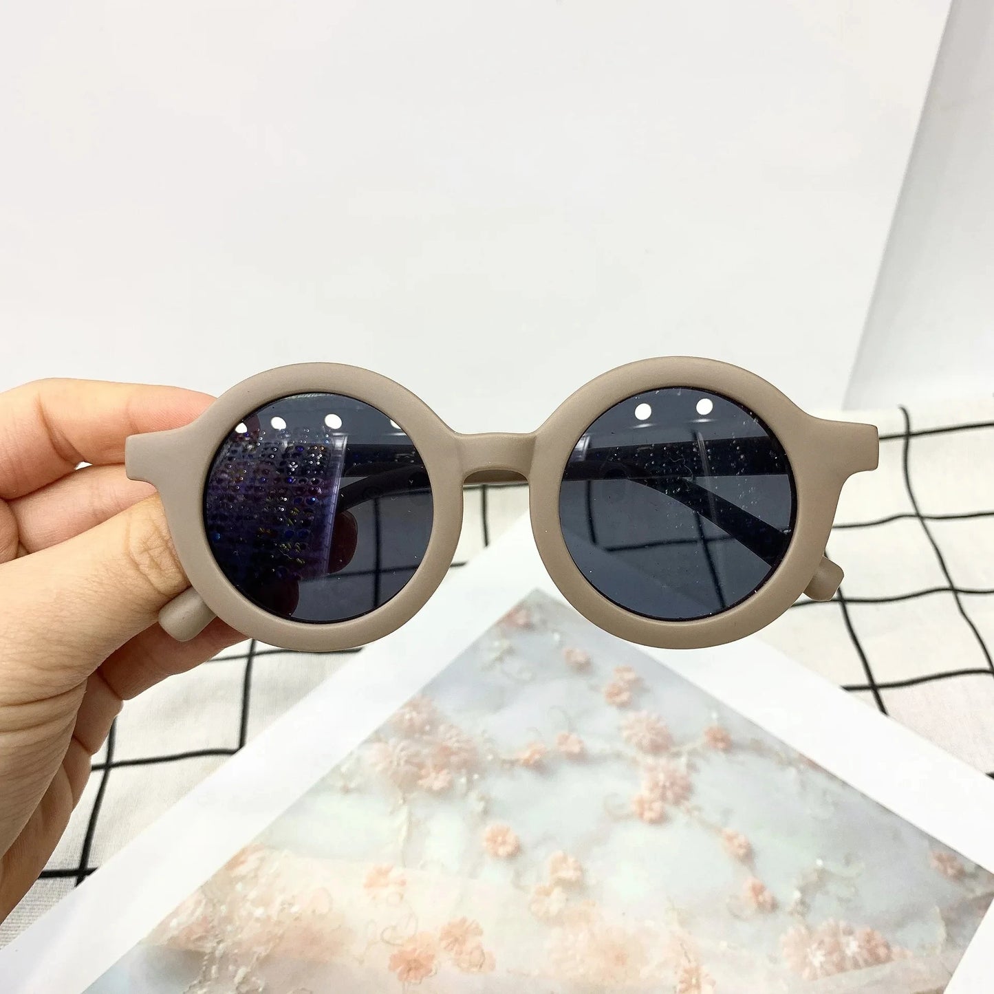 Kids Round Sunglasses – UV400 Mirror Lens Stylish Eyewear