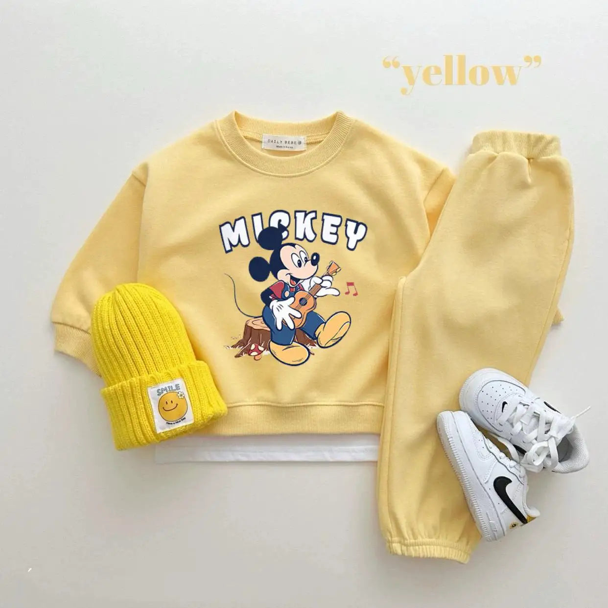 Disney Sweatshirt & Pants Set - 100% Cotton