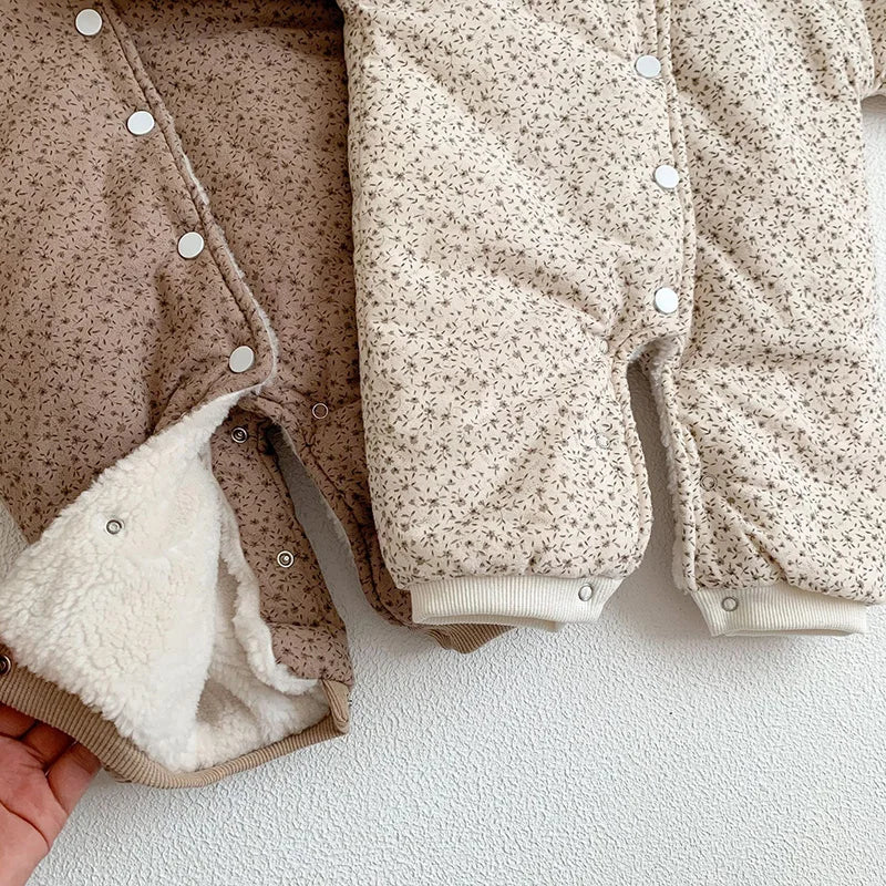 Soft Cotton With Cozy Fleece Lining Romper