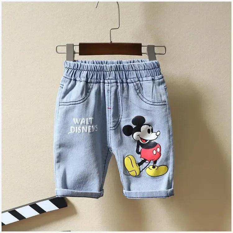 Mickey Mouse Set – T-Shirt and Denim Shorts