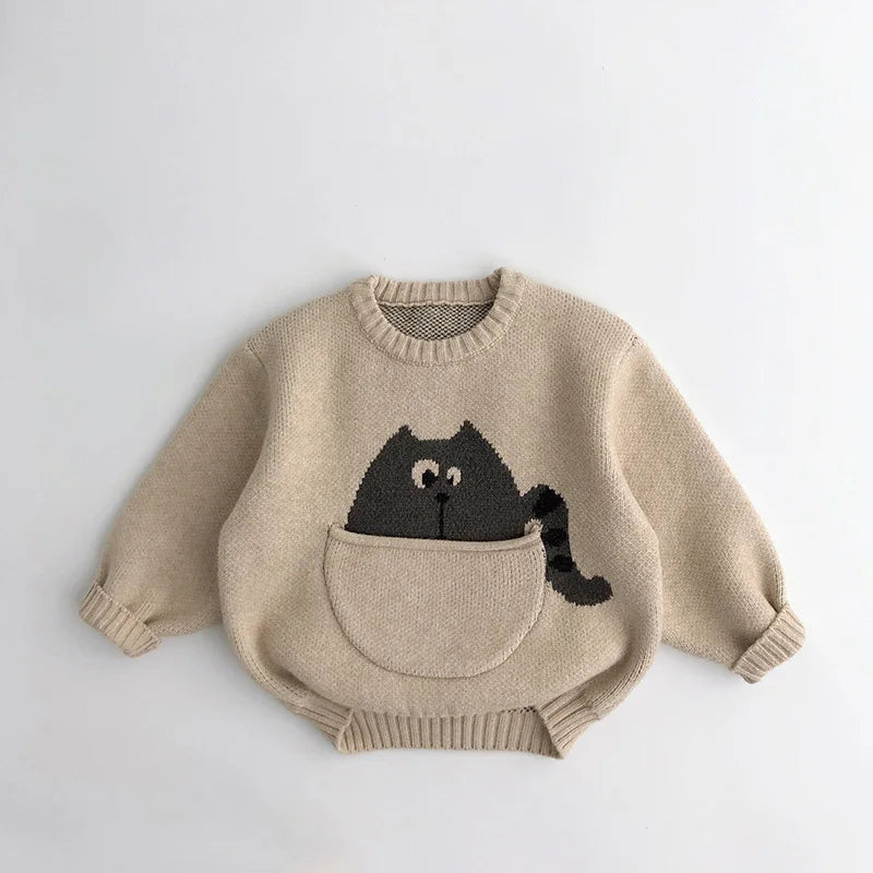 Knitted Cartoon Sweater