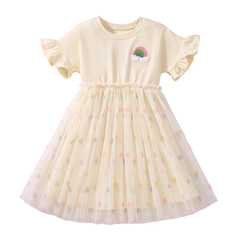 Rainbow 100% Cotton Summer Dress