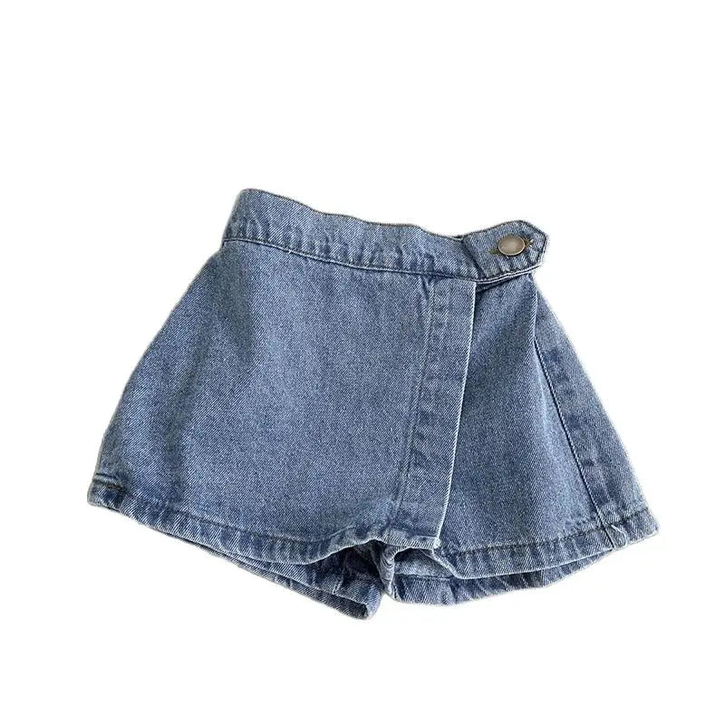Denim Shorts-Skirt