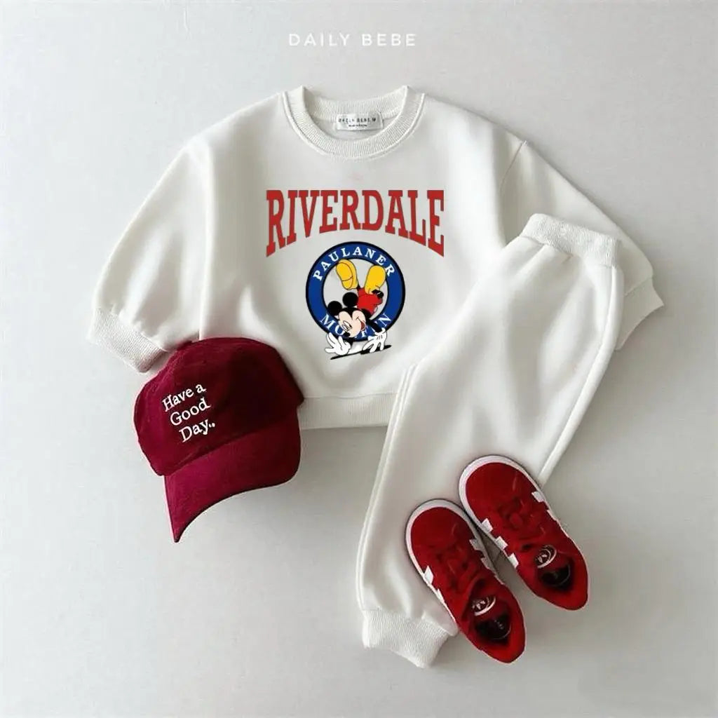 Disney Sweatshirt & Pants Set - 100% Cotton
